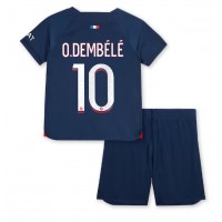 Dječji Nogometni Dres Paris Saint-Germain Ousmane Dembele #10 Domaci 2023-24 Kratak Rukav (+ Kratke hlače)
